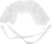 [COLLBATH] Ruffled Fake Collar for Women Mesh Choker Tie Costume Decor Accessory Cosplay Collar Blouse
