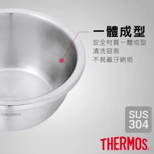 【THERMOS膳魔師】不鏽鋼二入多功能料理盆(KCC-807)