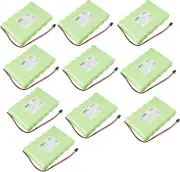 10x HQRP Batteries for DSC IMPASSA SCW9057 Self-Contained Security System Panel
