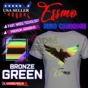 Neo Chrome Bronze Heat Transfer Vinyl HTV T-Shirt 10" Wide Iron On / Heat Press