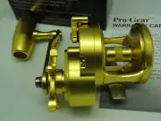 PRO GEAR Oceanus SD45 Pro Gear Star Drag reel Gold RH Extra Aluminum Handle ARM