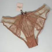 Agent Provocateur Rozlyn Praline Brief AP4 Large NWT