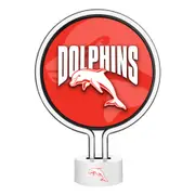 Dolphins NRL Team Light Up Neon Bar Sign