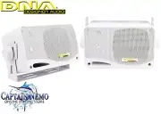 DNA MARINE SPEAKERS 3" 3 WAY 60W MARINE BOAT OUTDOOR STEREO BOX SPEAKER MSB300W
