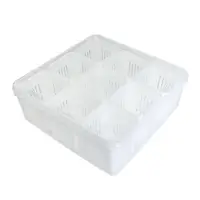 在飛比找momo購物網優惠-【百貨King】家庭元素分格瀝水保鮮盒/密封盒(9格)