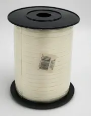 Off-White Curling Ribbon Poly 3/16 Inch x 500 Yards Roll - New