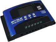 30/40/50/100A Solar Panel Charge Controller 12V 24V Regulator Auto Dual USB Mppt (100A)