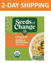 Seeds of Change Certified Organic Quinoa and Brown Rice with Garlic 8.5 Oz., 6 P