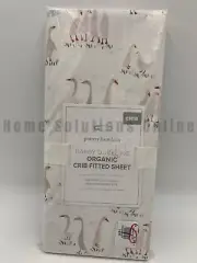 Pottery Barn Baby Darby Duckling Organic Percale Crib Fitted Sheet Multi #8962D