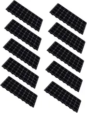 BCOATH 10Pcs Outdoor Plant Germination Tray Kit Durable Multi Seedling Starter Trays for Growing Vegetables and Succulents Indoors Outdoors