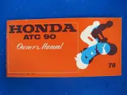 Honda 1978 ATC90 New Old Stock Factory Original Owners Manual F589