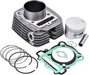 Motorcycle Cylinder Head Overhaul Mat Piston Rings Gasket Top End Kit For GRIZZLY 350 4WD HUNTER Camouflage AP YFM35FGHX