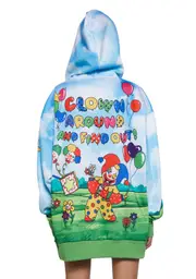 [Club Exx] Clown Around Oversized Hoodie
