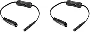 2X Power Extension Cord, Iec320 C7 to C8 Power Adapter Extension Cord with Switch Control with 8" Interface