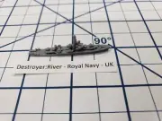 Destroyer - River Class - Royal Navy - Wargaming - Axis and Allies - Naval Minia
