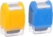 LALAFINA Privacy Protection Roller Stamps 2 Pack Wide Rolling Stamps Garbled Seals Recyclable for Regular Paper Envelopes Random Color