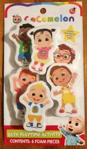Bathtub Playtime Toys Foam 6 Pieces Cocomelon JJ Preschool 2+ Years #13423