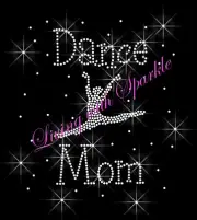 DANCE MOM RHINESTONE IRON ON TRANSFER HOTFIX BLING WILD