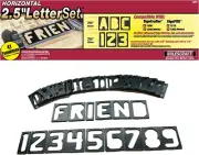 Milescraft 2201 Horizontal Character Template Set 2.5In (41 Piece) Router