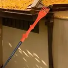 Garden Leaf Rake Yard Rake Easy Assembly Roof Leaf Helper Garden Rake for