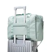 在飛比找ETMall東森購物網優惠-新款牛津布旅行袋大容量航空登機包套拉桿包防水行李袋鞋倉健身包
