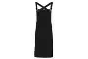 Premier Cross Back Barista Bib Apron (Black) (One Size)