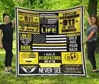 911 Dispatcher Quilt Blanket, Fleece Blanket, Sherpa Blanket