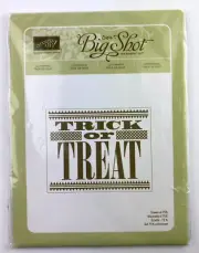Stampin’ Up! Sizzix Big Shot Letterpress TRICK OR TREAT