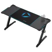 ONEX ONEX-GD1600Z-RGB GD1600Z RGB Gaming Desk with Cup/Headset hook, Full Coverage Mouse Pad