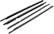 4Pcs Weatherstrips Door Belts Seal Weather Strips Compatible for Toyota Land Cruiser 120 Prado 2003-2009 Compatible for Lexus GX470 2003-2009