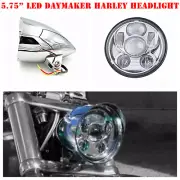 5.75" Chrome LED daymaker bullet headlight Harley breakout rocker FXSB FXCW