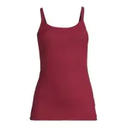 No Boundaries Juniors Rib Scoop Neck Stretchy Cami Rich Red Size XS (1)