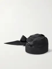 [Eugenia Kim] Eugenia Kim - Gigi Satin Head Scarf - Black - One size One size Black