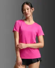 Light Speed Tech Tee, 2XU, L, Fuchsia/Fuchsia Reflective, Female