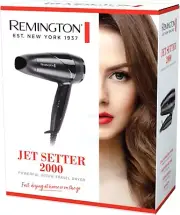 Remington Jet Setter Hair Dryer, 2000W (AU Plug), Compact Travel Size, Powerful