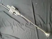 Brass Flag Trumpet Nice Chrome Finish Bb Pitch With Mouthpeice and Hardcase