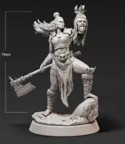 1/24 Resin Female Orc Unassembled Unpainted