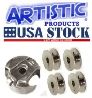 #91-105544-91 Pfaff Bobbin Case (14mm),with 4 #9033 bobbins