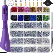 Bedazzler Kit with Rhinestones Hot Fix Applicator Tool with 5 000 Pcs of Various