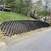 Garden Retaining Wall Grid Stabilizer Ground Grid 2" Depth， Permeable Stabilization HDPE Gravel Ground Grid for DIY Patio, Heavy Duty Stabilizer Gravel Grid Paver for Garden, Shed Base, Driveway Patio