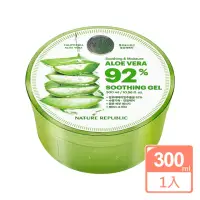 在飛比找momo購物網優惠-【NATURE REPUBLIC】92%蘆薈補水修護保濕凝膠