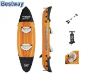 BESTWAY Hydro-Force Lite-Rapid X2 Inflatable Kayak 2-Seater Aluminium Oars Pump