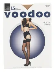 [Voodoo] Lace Top Stay Up Stockings Honey Dew in Beige