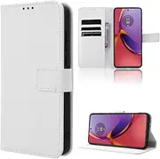 Compatible with Google Pixel 6 Pro Case,Compatible with Google Pixel 6 Pro Flip Stand Magnetic Clasp Card Slots Wallet Cover White