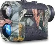 REVASRI Hunting Laser Rangefinder 8X 1800 Yards High Accuracy Range Finder with Target-Lock Angle Height Horizontal Distance Measurement and Continuous Scan
