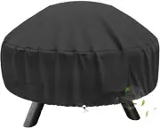SHINESTAR Durable Fire Pit Cover with Straps and Built-in Vents, Fits 22-32 in