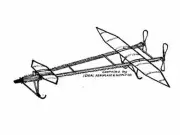 Cecil Peoli Racer Rubber 24" Wingspan RC Model Airplane Printed Plans &Templates