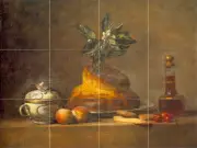 Still Life Art Jean Chardin Mural Ceramic Backsplash Tile #850