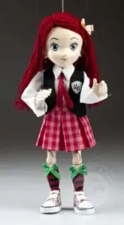 Anime Manga Girl - lovely hand-made marionette puppet