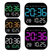 Multifunctional Digital Alarm Clock Large LED Display Wall Clock Remote Control
